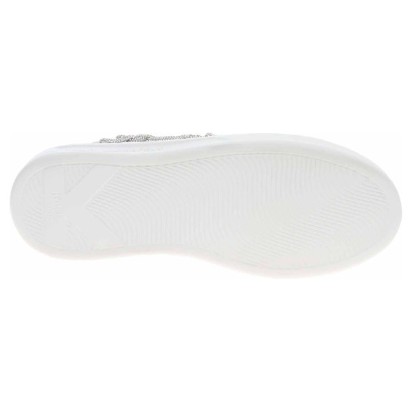 detail Dámska topánky Karl Lagerfeld KL62511G 01S white lthr w-silver