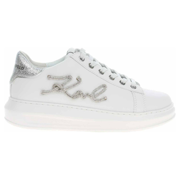 detail Dámska topánky Karl Lagerfeld KL62511G 01S white lthr w-silver