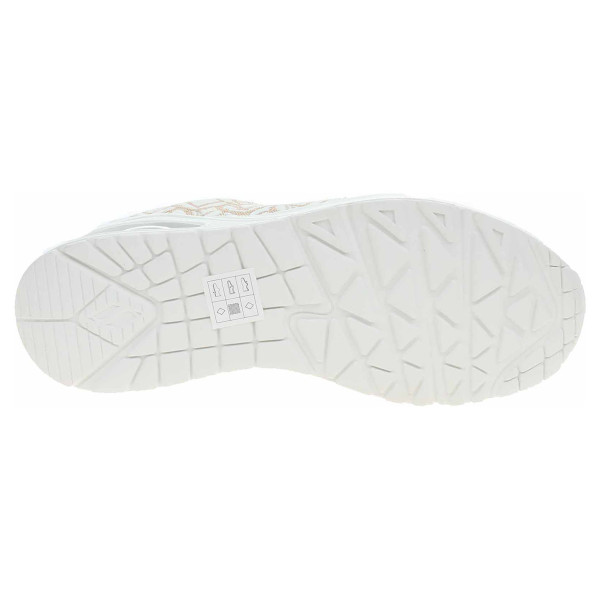 detail Skechers JGoldcrown: Uno - Golden Heart white rose