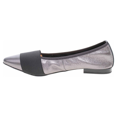 detail Dámske baleriny Caprice 9-24216-22 gunmetal met.