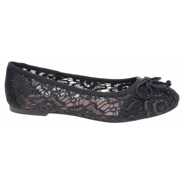 detail Dámske baleriny Tamaris 1-22111-28 black macramee
