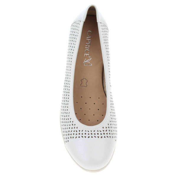 detail Dámske baleriny Caprice 9-22151-20 white nappa