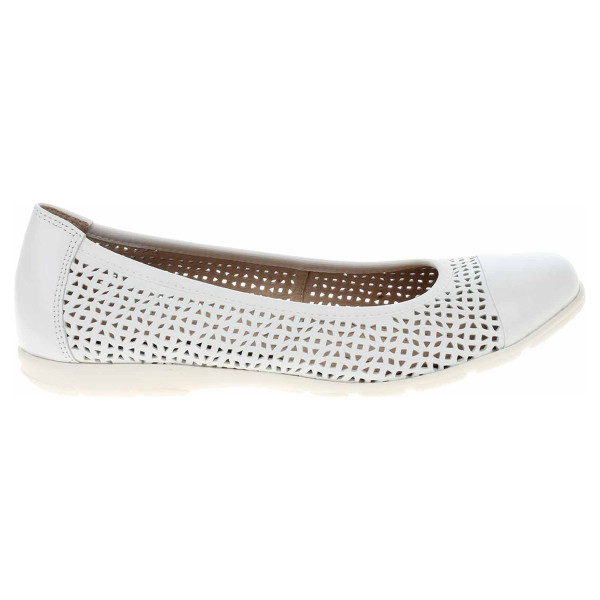 detail Dámske baleriny Caprice 9-22151-20 white nappa