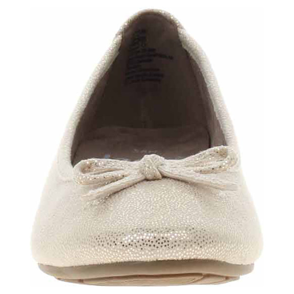 detail Dámske baleriny Jana 8-22164-29 gold glitter