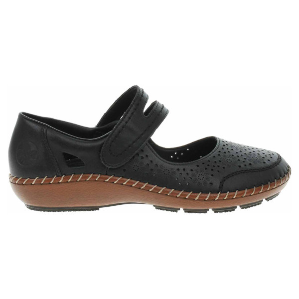 detail Dámske baleriny Rieker 44875-00 schwarz