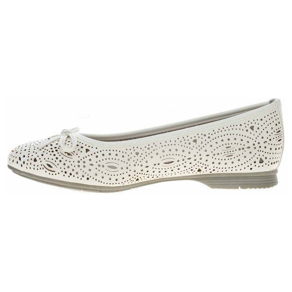 detail Dámske baleriny Jana 8-22166-20 white