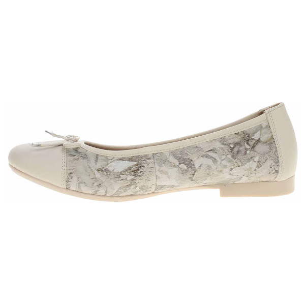 detail Dámske baleriny Remonte D0K04-60 beige kombi