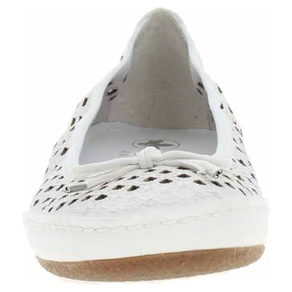 detail Dámske baleriny Rieker 41489-80 weiss