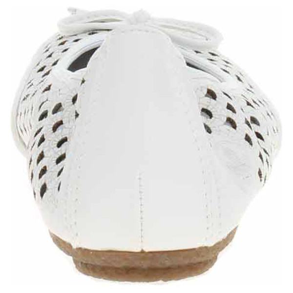 detail Dámske baleriny Rieker 41489-80 weiss