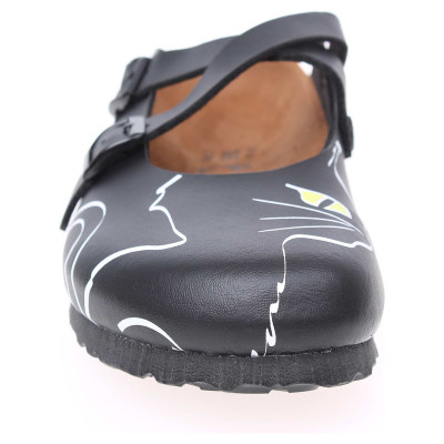 detail Birkis Dorian Cats 537853 zdravotní pantofle černé