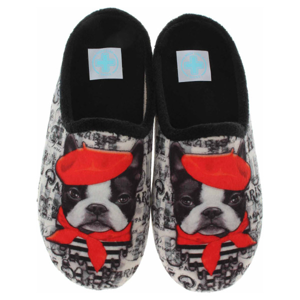 detail Dámske domáce papuče Medi Line 5020-021 negro