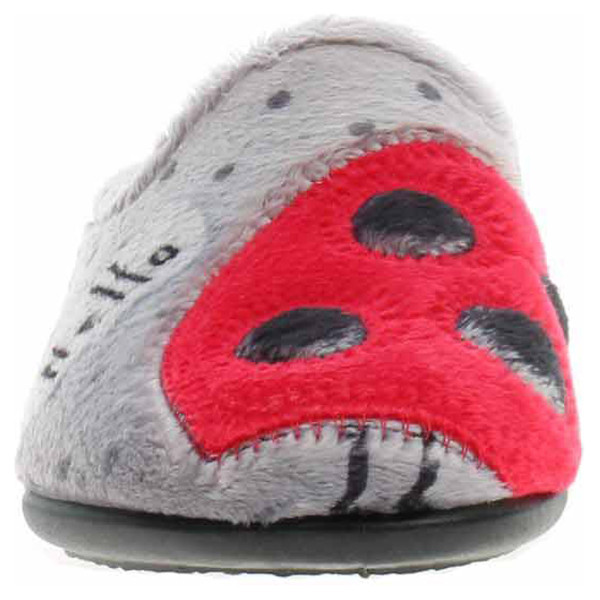 detail Dámske domáce papuče Medi Line 1121-024 grey-red