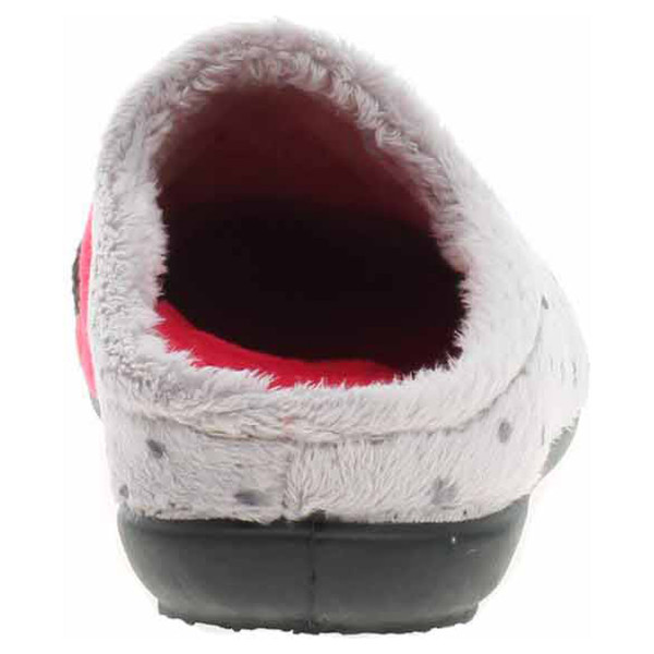 detail Dámske domáce papuče Medi Line 1121-024 grey-red