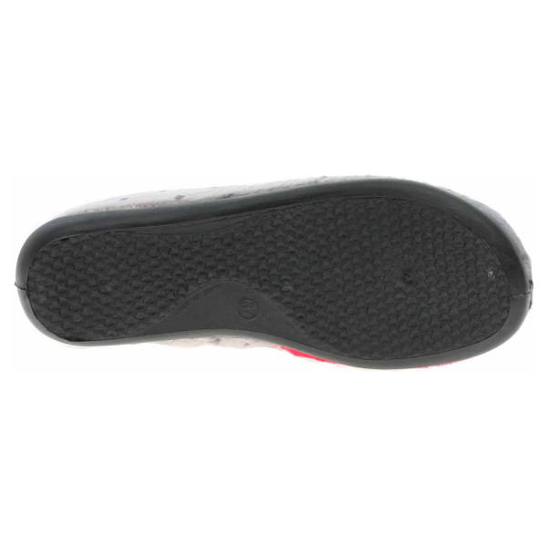 detail Dámske domáce papuče Medi Line 1121-024 grey-red