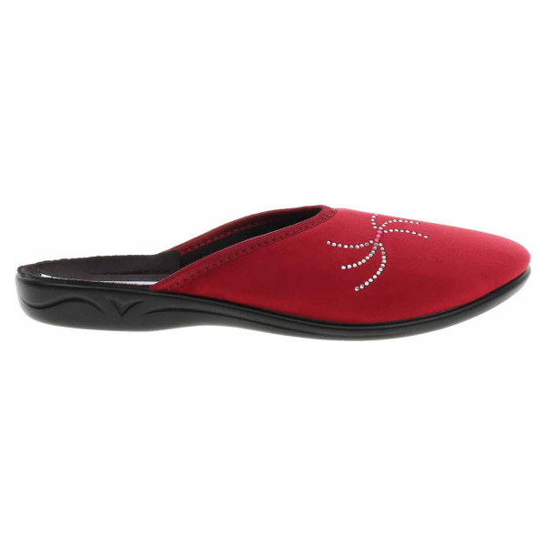 detail Dámske domáce papuče Rogallo 27893 vínová