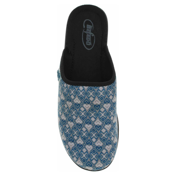 detail Dámske domáce papuče Befado 551D004 modrá
