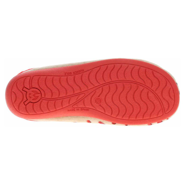 detail Dámske domáce papuče Medi Line 147-025 rojo