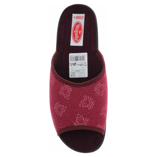 detail Dámske domáce papuče Rogallo 29783 vínová