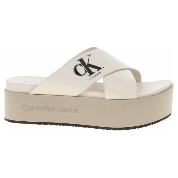 detail Dámske papuče Calvin Klein YW0YW00964 Ancient White