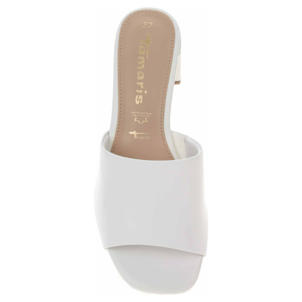 detail Dámske papuče Tamaris 1-27204-20 white leather