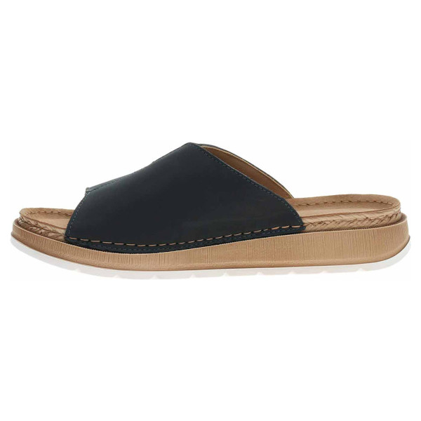 detail Dámske papuče Marco Tozzi 2-27903-42 navy nubuck