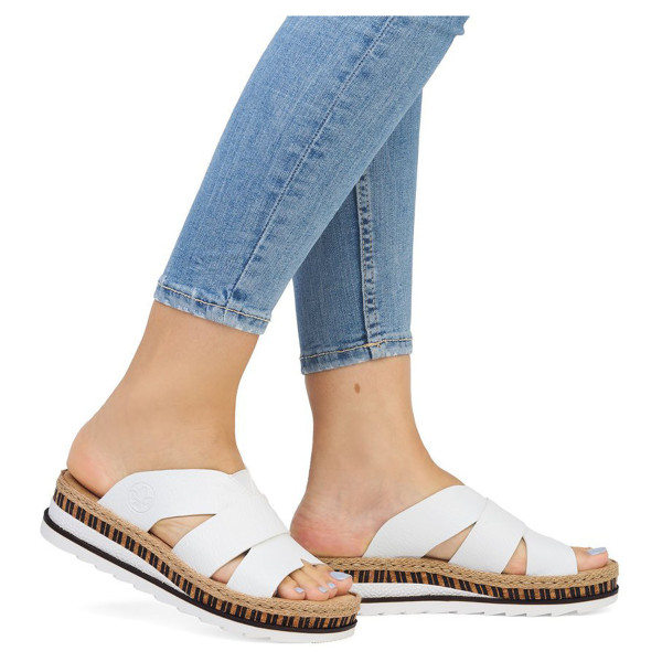 detail Dámske papuče Rieker V7989-80 weiss