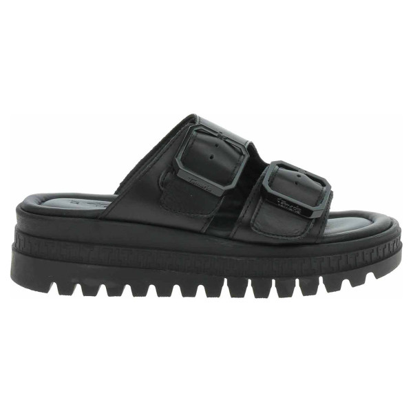 detail Dámske papuče Tamaris 1-27202-44 black leather