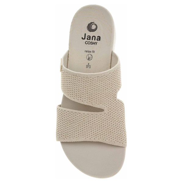 detail Dámske papuče Jana 8-27270-43 beige-gold