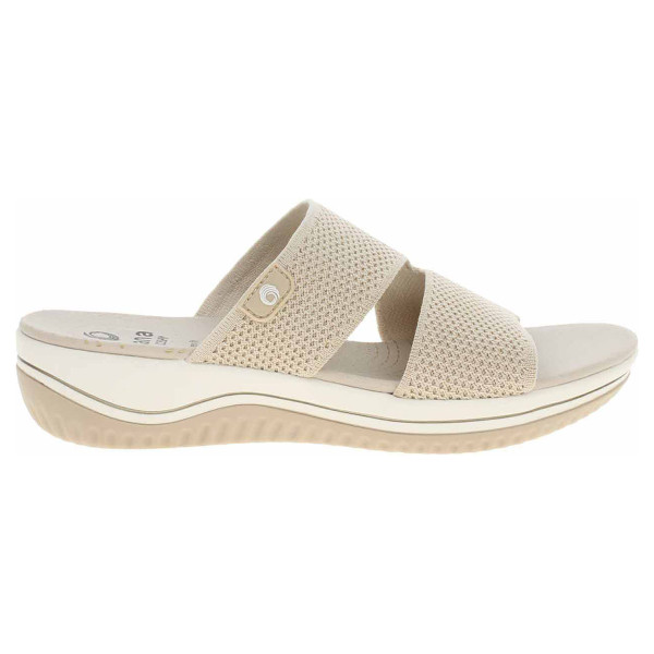 detail Dámske papuče Jana 8-27270-43 beige-gold