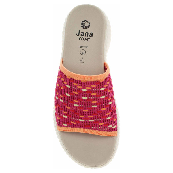 detail Dámske papuče Jana 8-27260-44 fuchsia comb