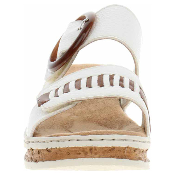 detail Dámske papuče Rieker 62993-80 weiss