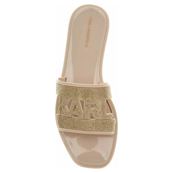 detail Dámske papuče Karl Lagerfeld KL80005S VGD gold rubber