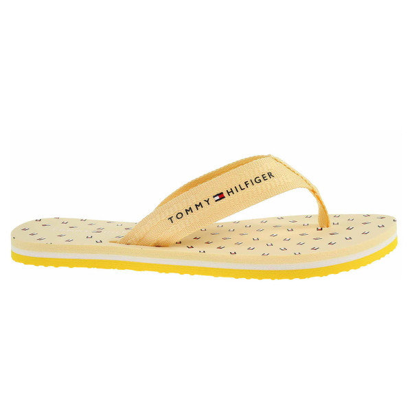 detail Dámske plážové papuče Tommy Hilfiger FW0FW05663 ZGS vivid yellow