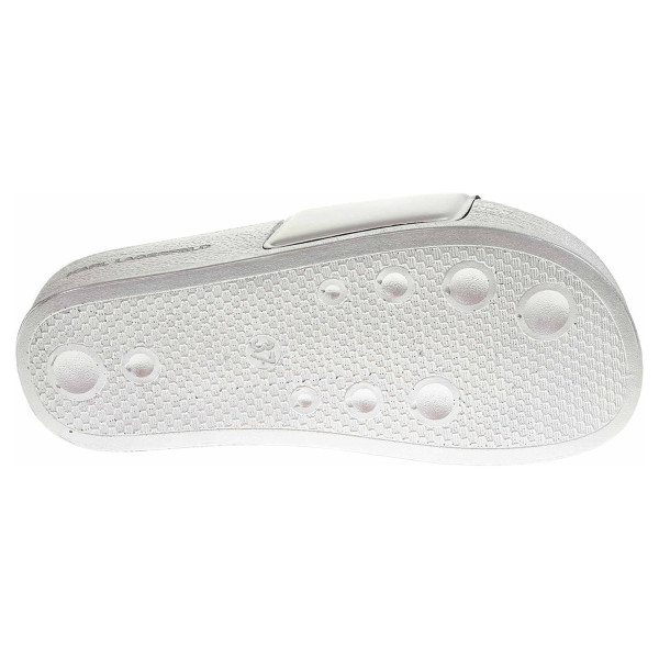 detail Dámske plážové papuče Karl Lagerfeld KL80805 VSL silver rubber