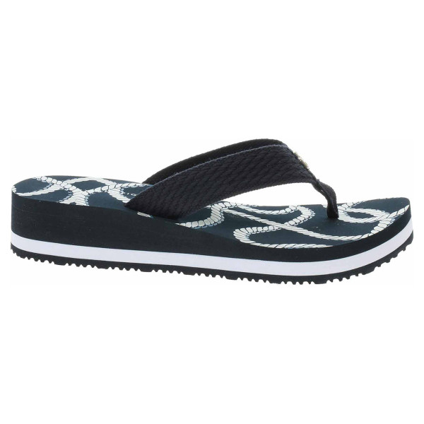 detail Dámske plážové papuče Tommy Hilfiger FW0FW07148 DW6 Space Blue