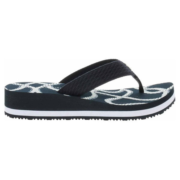 detail Dámske plážové papuče Tommy Hilfiger FW0FW07148 DW6 Space Blue