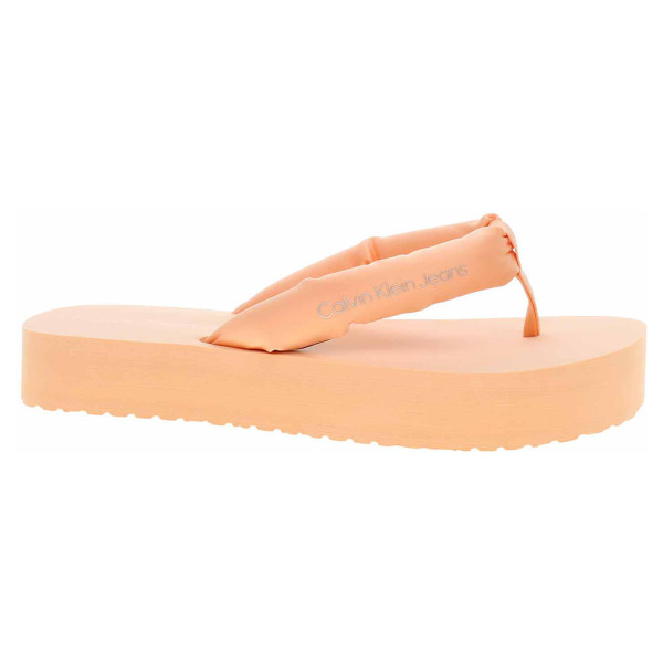 detail Plážové papuče Calvin Klein YW0YW01400 TNB Peach Dream