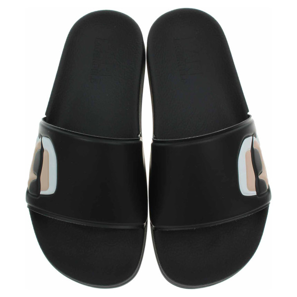 detail Dámske plážové papuče Karl Lagerfeld KL80905N V00 black rubber
