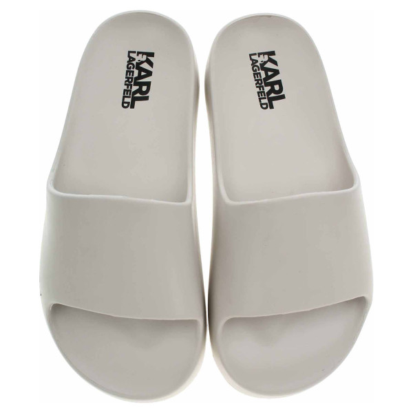 detail Dámske plážové papuče Karl Lagerfeld KL86000 VGT off white eco