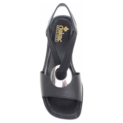 detail Dámske sandále Rieker 62662-01 schwarz