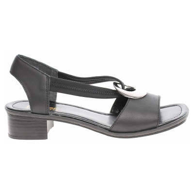 detail Dámske sandále Rieker 62662-01 schwarz