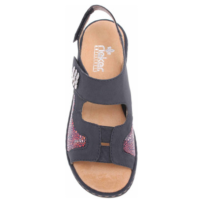 detail Dámske sandále Rieker 65989-14 blau