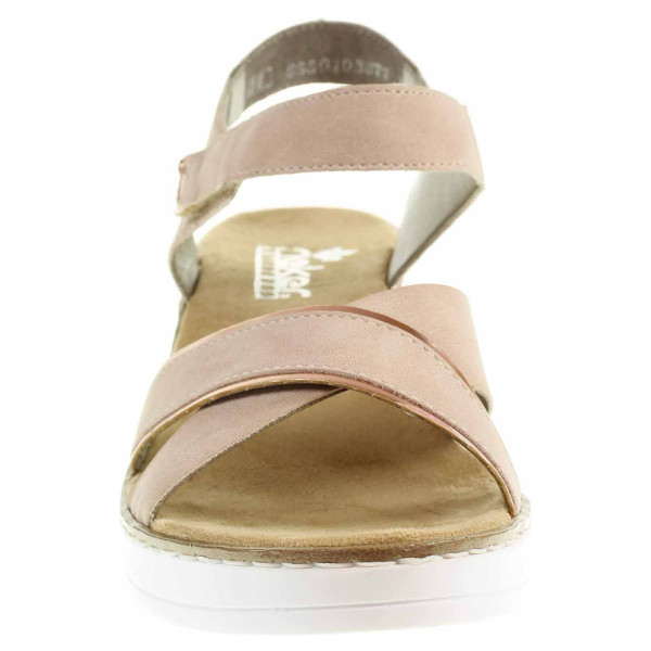 detail Dámske sandále Rieker V38G9-31 rosa