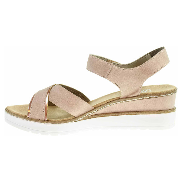 detail Dámske sandále Rieker V38G9-31 rosa