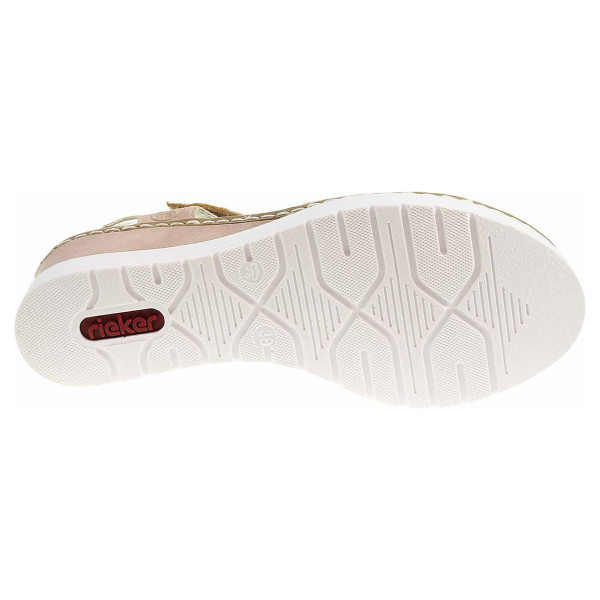 detail Dámske sandále Rieker V38G9-31 rosa