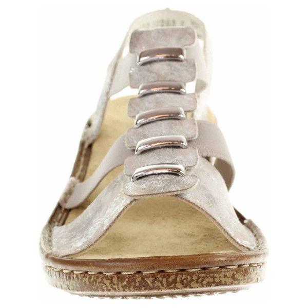 detail Dámske sandále Rieker 62850-90 metallic
