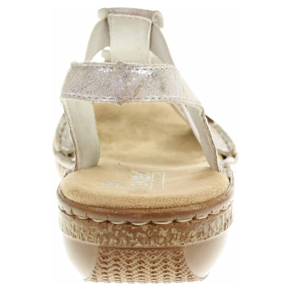 detail Dámske sandále Rieker 62850-90 metallic