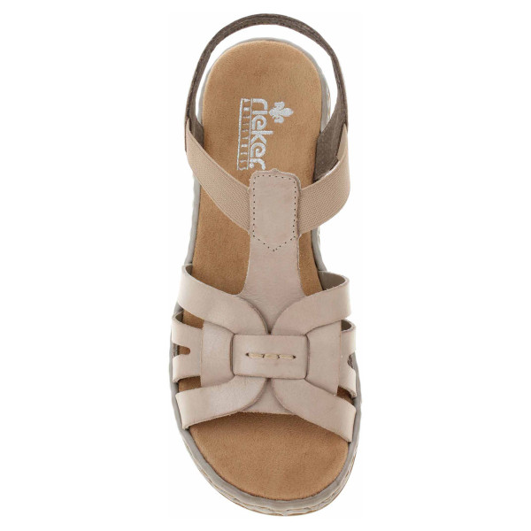 detail Dámske sandále Rieker 65918-62 beige
