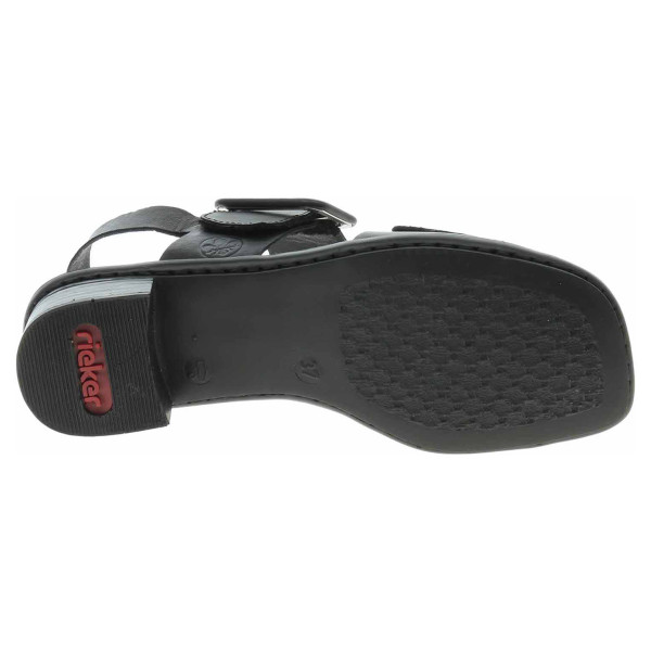 detail Dámske sandále Rieker 62663-01 schwarz