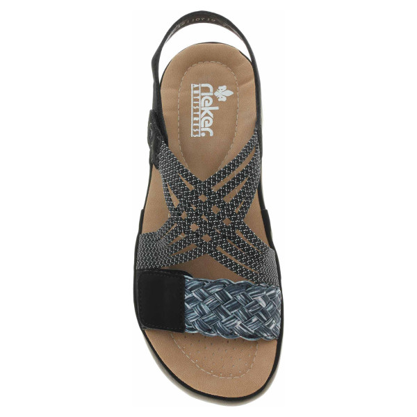 detail Dámske sandále Rieker 64889-00 schwarz